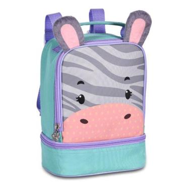Imagem de Lancheira Térmica Escolar Passeio Infantil Pets Zoo Clio, Verde