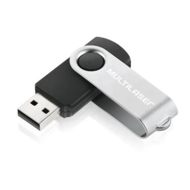 Imagem de Pen Drive Twist 64GB USB 2.0 Preto Multilaser PD590 Pen Drive Twist 64