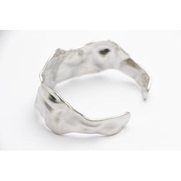 Imagem de Bracelete Texturized Petals Banhado a Ródio - Vero Semijoias