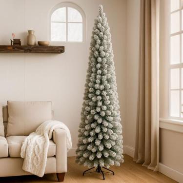 Imagem de Arvore Natalina Slim Nevada 120cm X140 Galhos - Niazitex, Verde