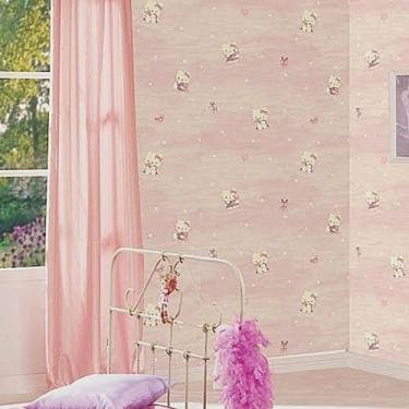 Imagem de Papel De Parede Magnific Hello Kitty Vinílico Texturizado Rolo De 10M