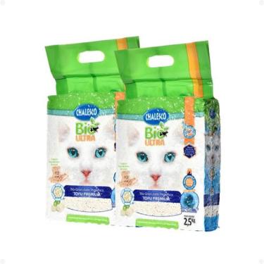 Imagem de Kit Com 2 Granulado Bio Ultra Chalesco 2,5kg Cada Tofu Premium Areia P