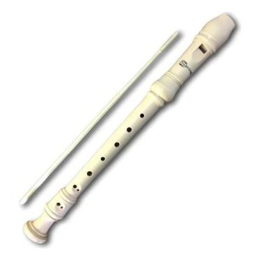 Imagem de Flauta Doce Barroca Soprano Spring Marfim Sg-flb