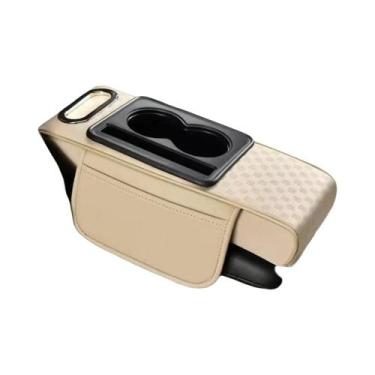 Imagem de Almofada Elevada Para Apoio De Braço De Carro Com Suporte Para Copos E