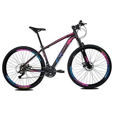Imagem de BICICLETA ARO 29 KSW XLT COLOR - 24 VELOCIDADES (Pink/Azul, 17)