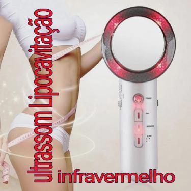 Imagem de Aparelho de Lipocavitação Massageador Elimina Gordura Localizada Celulites Ultrassom Estético Corporal