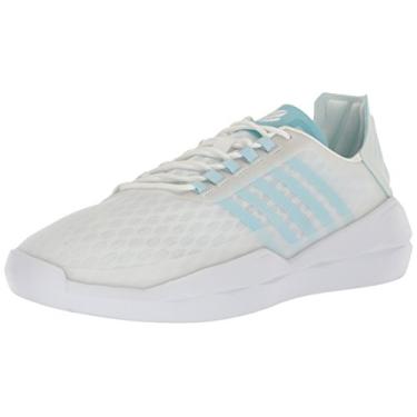 Imagem de K-Swiss Tênis Funcional Feminino, Branco/Azul celeste, 6.5