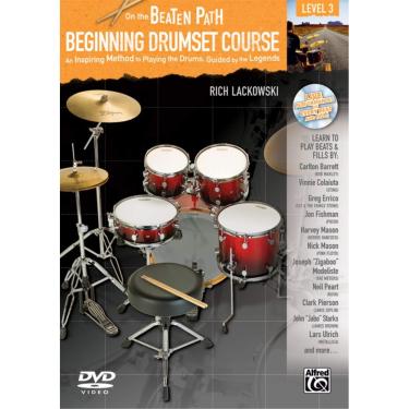 Imagem de On the Beaten Path -- Beginning Drumset Course, Level 3: An Inspiring Method to Playing the Drums, Guided by the Legends (DVD)