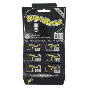 Imagem de Lâmina Super Barba Black Com 60 Lâminas De Barbear
