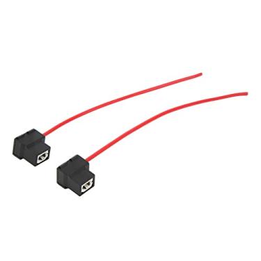 Imagem de Soquete fêmea H1, conectores de lâmpada Bend H1 2 peças ABS Ceramic Plug and Play com 1 mm² Chicote de fio para substituição para extensão para modificação DIY