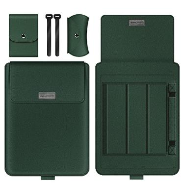 Imagem de NUTOT conjunto de quatro Capa para laptop Notebook Bolsa portátil multifuncional à prova d'água de lazer (verde,13/14 polegadas)