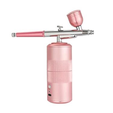 Imagem de Kit de aerógrafo sem fio multifuncional, Top Airbrush Spray Spray Oxigênio Injetor Hidrato Cleanse Mini Kit de compressor de ar Nano Sprayer de névoa para maquiagem Bolo de bolo de arte (Color : 2)
