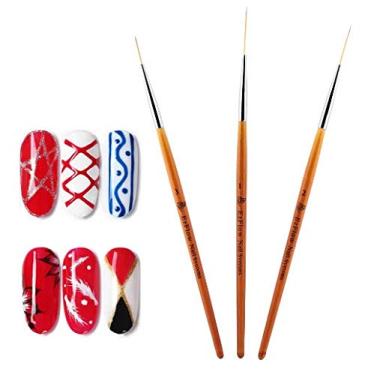 Imagem de Pincel para arte em unhas – Ferramenta de unhas de salão de beleza, escova de linha de desenho, caneta de pintura, conjunto de ferramentas de pontilhamento de unhas, conjunto de ferramentas de manicure para desenho, operação suave e simples