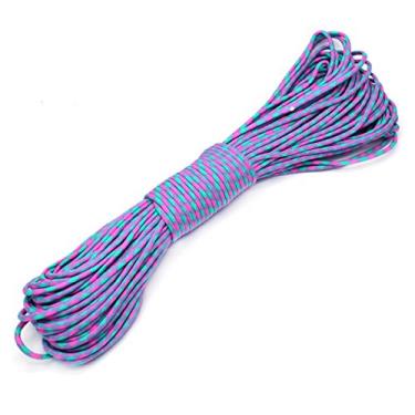 Imagem de Paracord 550, tipo III, 7 fios, paraquedas centrais (64 # Peachpuff + Azul Ácido)