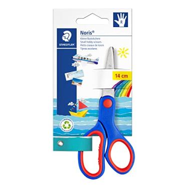 Imagem de Tesoura Escolar Ponta Arredondada, Staedtler, Noris Club, 965 14 NBK03, 14 cm