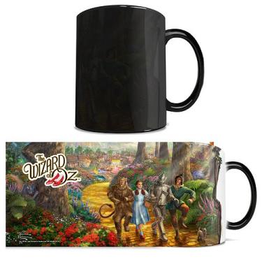 Imagem de Wizard of Oz – Caneca Morphing de 325 ml com sensor de calor – Caneca de chá de café que muda de cor cerâmica, Follow the Yellow Brick Road, 11 ounce, 1