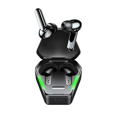Imagem de WB Fone de ouvido Gamer Bluetooth In-ear Sem fio Saga Pro TWS 18 Horas de Bateria Com Microfone e Led - Preto