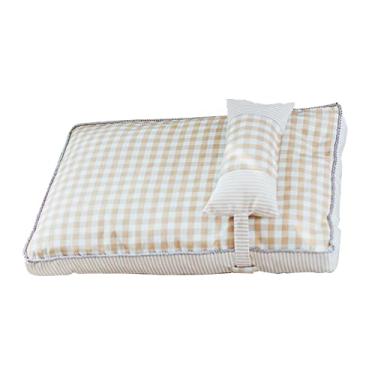 Imagem de Camas de cachorro camas macias para animais de estimação cama de gato lavável para cães e gatos grandes médios pequenos tapetes de cachorro para dormir com capa lavável removível, amarelo, M