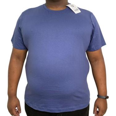 Imagem de Camiseta Plus Size Básica Masculina 100% Algodão G1 A G3 - Emaús