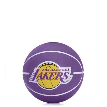 Imagem de Bola De Basquete Miniatura Wilson Nba Dribbler La Lakers