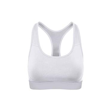Imagem de Champion Sutiã esportivo feminino plus size ventilado de compressão, Branco, M