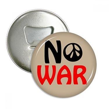 Imagem de Emblema multifuncional Love Peace World No War abridor de garrafas com ímã de geladeira