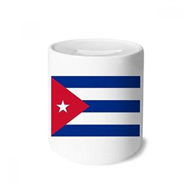 Imagem de DIYthinker Cuba National Flag North America Country Money Box Saving Banks Ceramic Coin Case Kids Adults