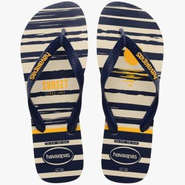 Imagem de Chinelo Havaianas 11/2022 Top Nautical Bege Palha/Mho