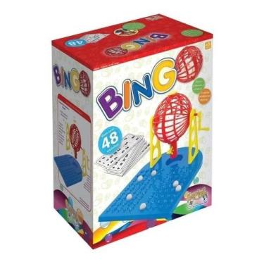 Imagem de Bingo 48 Cartela Com Globo Giratório Brinquedo Infantil Novo