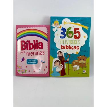 Imagem de Combo Bíblia para Meninas e 365 Atividades Bíblicas Brochura
