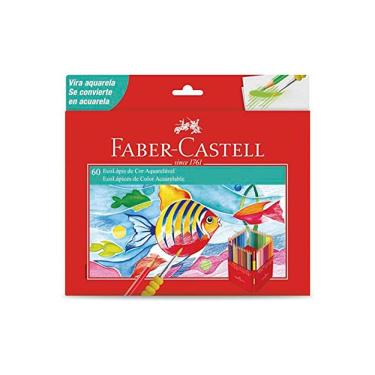Imagem de Ecolápis Aquarelável 60 Cores Com Pincel Faber-Castell - Lápis de Cor