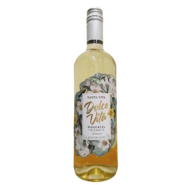 Imagem de Vinho Branco Frisante Moscatel Suave Dolce Vita - Santa Vita