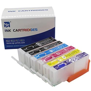 Imagem de Cartucho de tinta recarregável UP PGI-280 CLI281 6 cores vazio compatível com impressora Canon PIXMA TS8120 TS8220 TS8320 TS9120 com chip permanente