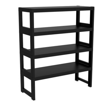 Imagem de Estante Quadra com 4 Prateleiras Preta