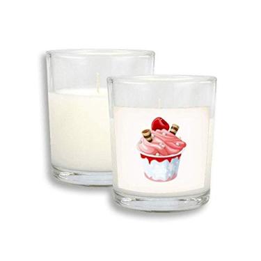 Imagem de Cera de incenso perfumada de vidro com sabor cereja rosa