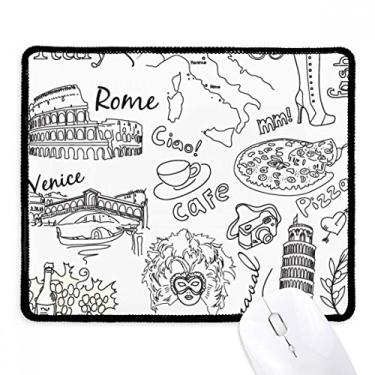Imagem de Italy Landscape Famous Travel Sketch Mousepad Tapete de borracha para jogos