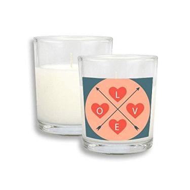 Imagem de Cera de incenso perfumada de vidro para o dia dos namorados, rosa e azul