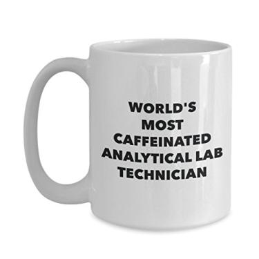 Imagem de World's Most Caffeinated Analytical Lab Technician Mug - Chá Divertido Cacau Copo de Café - Ideia de Presente de Aniversário de Natal