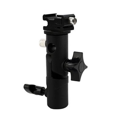 Imagem de Suporte de suporte de flash durável, suporte de sapato, ajustável para cabeças de esfera de tripé de 9,5 mm (3/8")