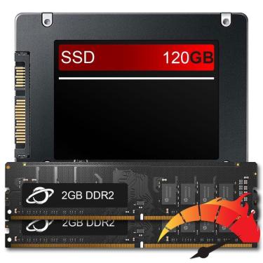 Imagem de Kit Upgrade De Alto Desempenho - Ssd 240Gb + 4Gb Ram Ddr2