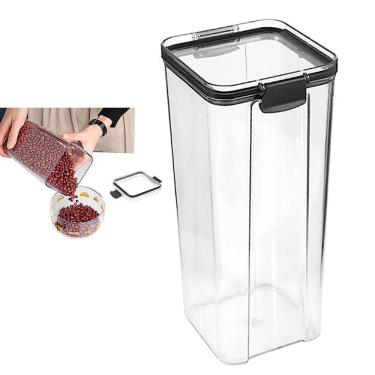 Imagem de Pote Hermetico Conserva 1300ml  Tampa Veda Acrilico Transparente Organizaçao