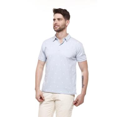 Imagem de Camisa Polo Nino Danieli Masculina Algodão Pom79474 Cinza escuro P-Masculino
