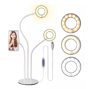 Imagem de Ring Light Suporte De Mesa 3 Em 1- Vivitar Vivpc102
