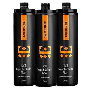 Imagem de Kit 03 Loção Pós Barba Goot Embaixador 750Ml