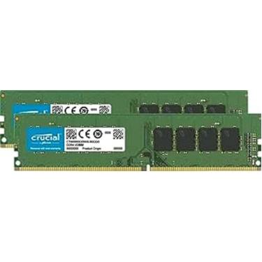 Imagem de Crucial Kit RAM de 8 GB (2 x 4 GB) DDR4 2400 MHz CL17 memória para desktop CT2K4G4DFS824A verde/preto