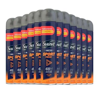 Imagem de Kit Desodorante Aerosol Suave Men Sport Fresh 200ml - 12 Unidades