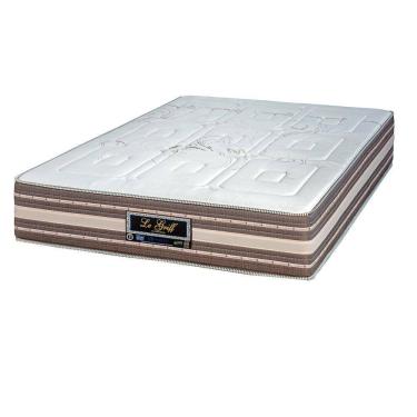Imagem de Colchão Super King Sankonfort Molas Ensacadas Le Griff 193x203x33 Marrom/tampo branco