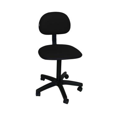 Imagem de Cadeira Secretária Pistão Fixo Corano-Preta.