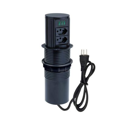 Imagem de Torre Multiplug Automático 2 Tom 20a + 3 usb 5.2A + Indução