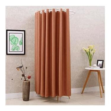 Imagem de Guarda-roupa Vestiário portátil Simples móvel em forma de U Vestiário Alta taxa de sombreamento Proteção de privacidade Economize espaço Faça você mesmo Vestiário temporário armário